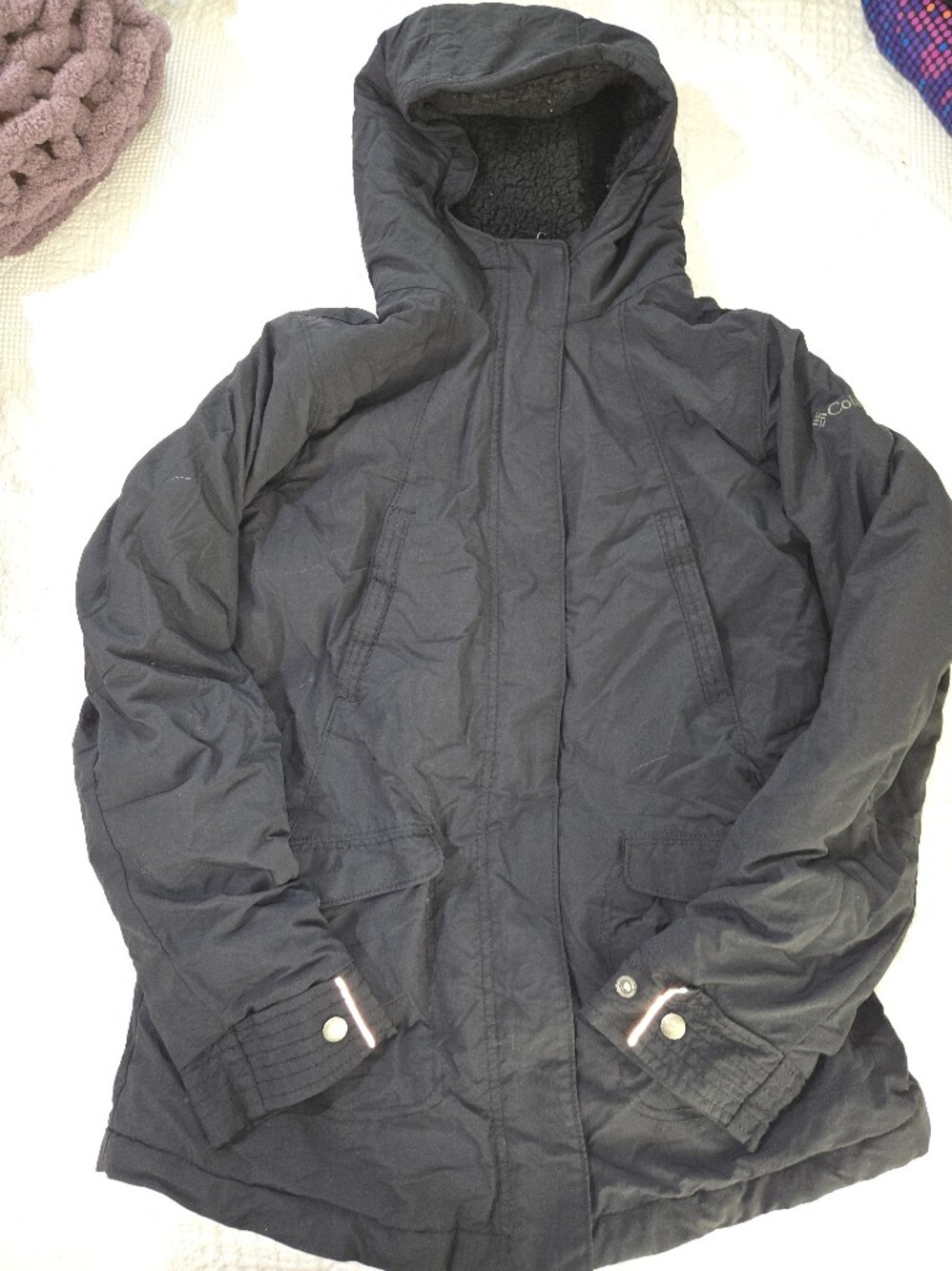 Kids Black Columbia Ski Jacket